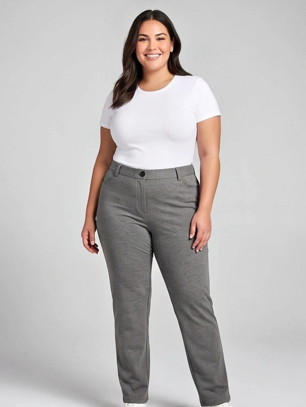 KAPATAT Straight Leg Gray Trousers Like New